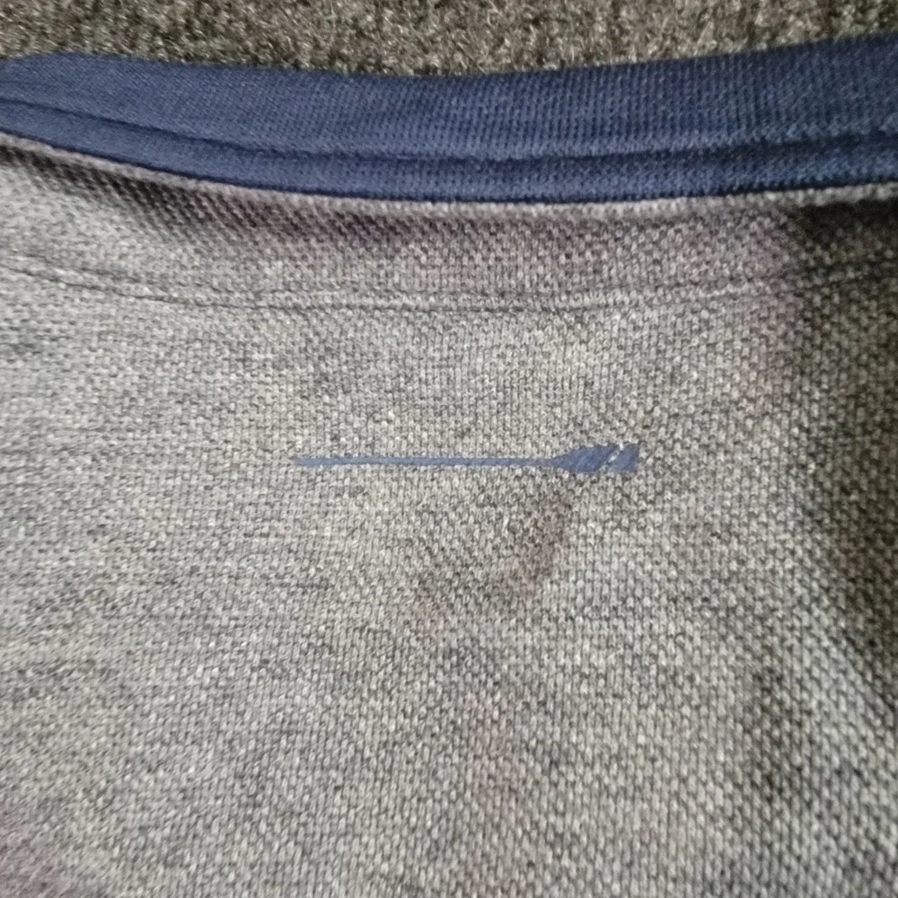 J.Crew Oarsman Quarter Zip Pullover Gray‎ M Long Sleeve Coolmax